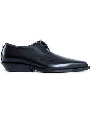 Ann Demeulemeester Falko Pointy Derby Shoes - Blue