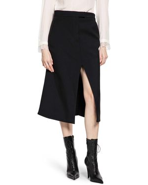 McQueen Cutaway Pencil Skirt - Black