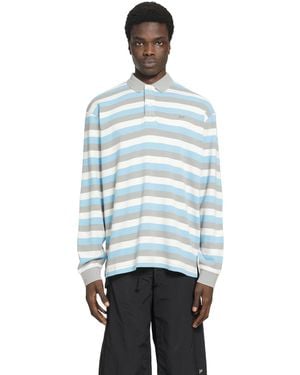 ERL Striped Polo Shirt - Blue