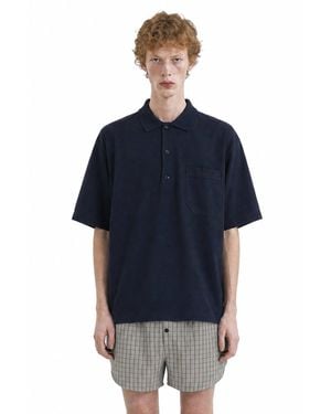 Hed Mayner Embroidered Polo - Blue