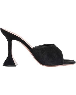 AMINA MUADDI Lupita Slipper 95 Mules - Black