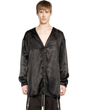 Rick Owens Temple Concordian Shirt - Black