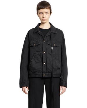 Ann Demeulemeester Marthe 5 Pocket High-Comfort Denim Blouson - Black