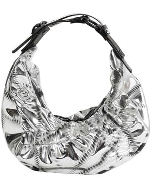 Innerraum Object Hm2 Small Crunch Half Moon Bag - Metallic