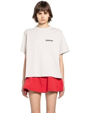 Balenciaga Masking Tape T-Shirt Medium Fit - Red