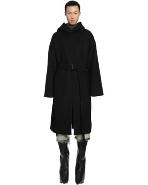 Rick Owens Tower Tower Coat - Black