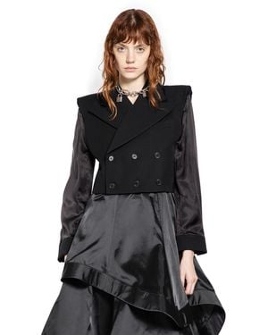 Noir Kei Ninomiya Triple-Breasted Tailored Vest - Black