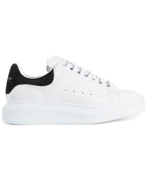 McQueen Oversized Leather Trainers - White