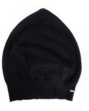 Saint Laurent Ribbed Cashmere Beanie - Blue