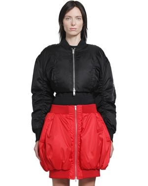 NVL-GARDE Bubble Cropped Bomber - Red