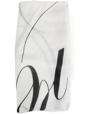 Ann Demeulemeester Vesta Squared Scarf - White