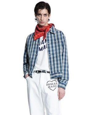 Human Made Plaid Work Jacket - Blue