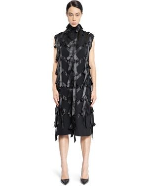 Prada Sablé Dress With Bows - Black