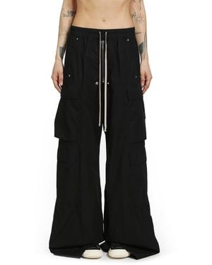 Rick Owens Temple Double Cargo Jumbo Belas - Black