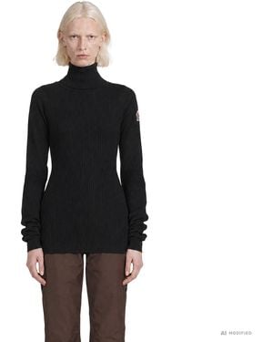 Moncler Wool Blend Turtleneck Jumper - Black