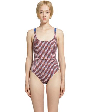 Fendi Printed Swimsuit - Purple