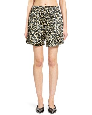 Petar Petrov Boxer Snake Print Shorts - Green