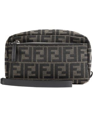 Fendi Small Double Zip Toiletry Case - Black
