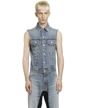Marking Distance Starstudded Vest - Blue