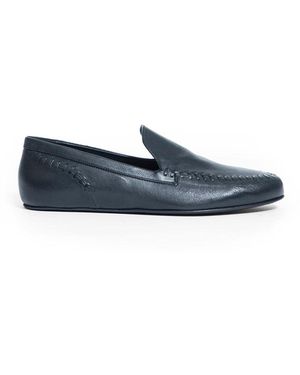 Ann Demeulemeester Urbi Leather Loafers - Blue