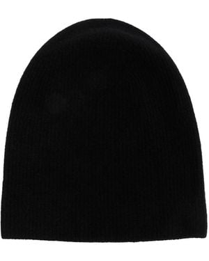Ssstein Super Fine Wool Milled Knit Beanie - Black