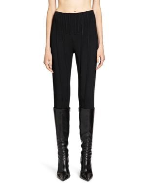 Mugler Boned Knit Leggings - Black