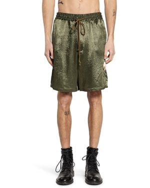 Song For The Mute Flower Elasticated Shorts - Green