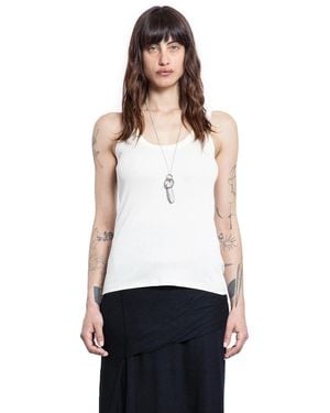 Lemaire Ribbed Tank Top - White