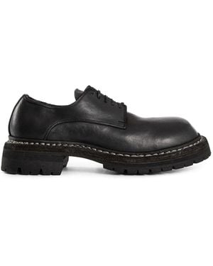 Guidi Gr02V Full Grain Leather Derbys - Black