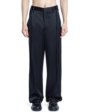 Ann Demeulemeester Leon Comfort Fit Trousers - Blue