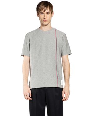 Thom Browne Rwb Stripe T-Shirt - Grey