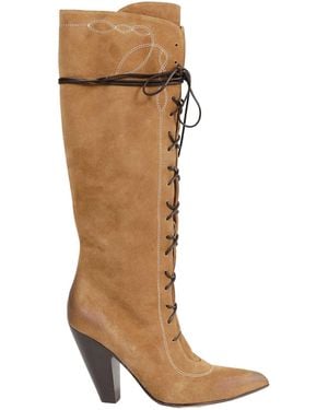 Sonora Boots Adelita Knee Boots - Brown