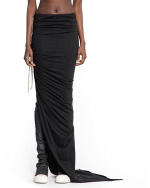 Rick Owens Concordians Edfu Long Skirt - Black