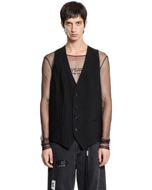 Ann Demeulemeester Juikko Classic Waistcoat - Black