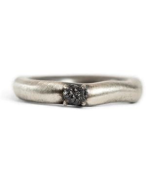 KUNDO K- 56 Eta Raw Uncut Diamond Ring - White