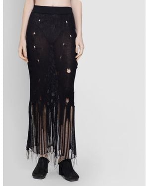 Uma Wang Shredded Skirt - Black