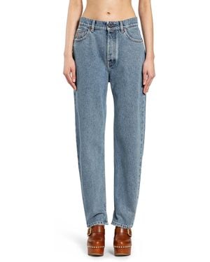Chloé High-Rise Tapered Jeans - Blue