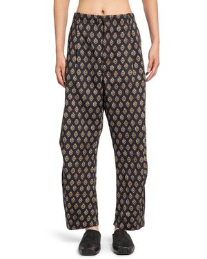 Forme D'expression Baggy Casual Pants - Black