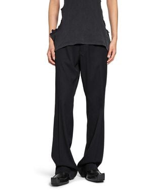 Balenciaga Straight Fit Tailored Pants - Black