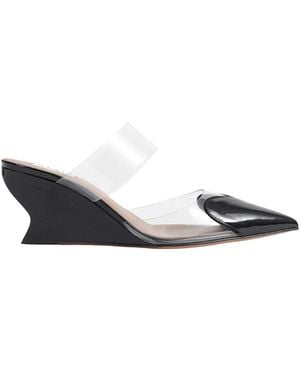 Alaïa Le Coeur Wedge Mules - Black