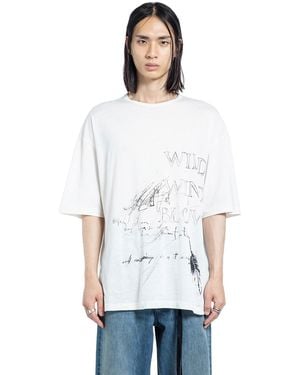 Ann Demeulemeester Dieter 'Wild Wind Blows' High Comfort T-Shirt - White