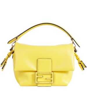 Fendi Mamma Small Baguette Bag - Yellow