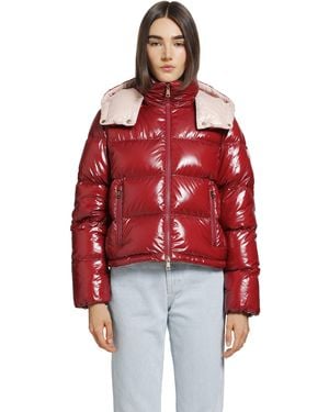 Moncler Niveole Short Down Jacket - Red