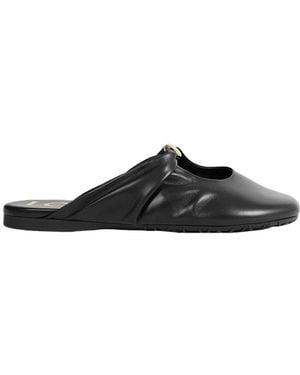 Loewe Leather Mules - Black