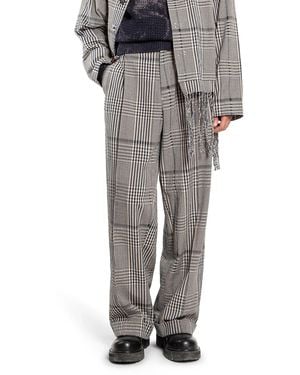 KHOKI Pantaloni A Quadri - Gray