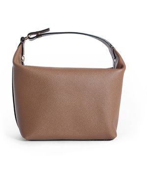 Valextra Mochi Top Handle Mini Bag - Brown