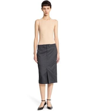 Maison Margiela Body In Jersey Tecnico - Black