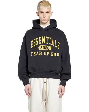Fear Of God Essentials Classic Fleece Hoodie - Black