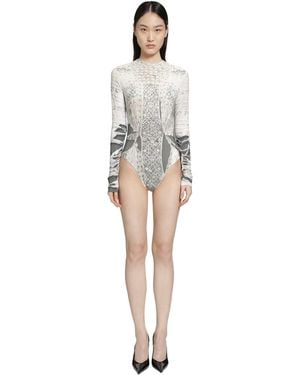 Dilara Findikoglu Past Edges Bodysuit - White