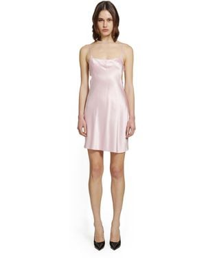 Courreges Lingerie Silk Mini Dress - Pink